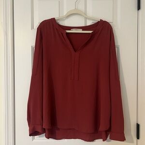 LOFT Rich Burgundy Blouse
